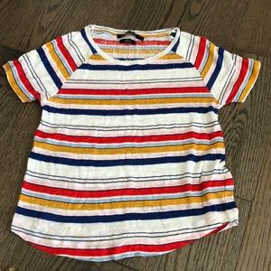 Monoprix striped linen tee
